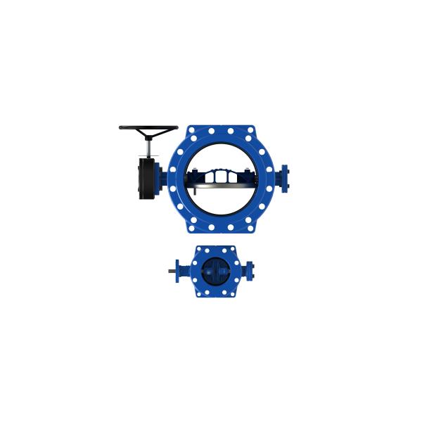 Stainless Steel Butterfly Control Valve , Ductile Iron Double Offset Butterfly