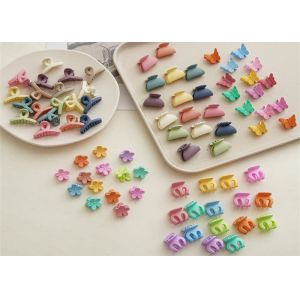 China Resin Summer baby girls flower Morandi girls hair square shark clip accessories Ins back head clip fascinator on sale