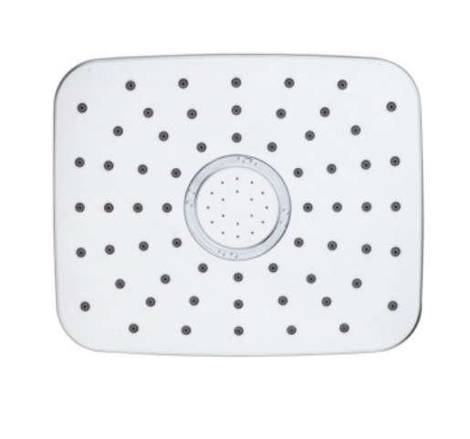 ABS material shower head handheld shower square top shower spray shower set three flows bathroom accessories