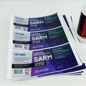 Mirror Effect Printable Self Adhesive Labels Waterproof Customized pattern