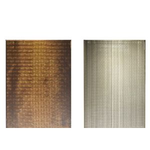Bronze Copper Wire Mesh Art Laminated Glass shower Screen