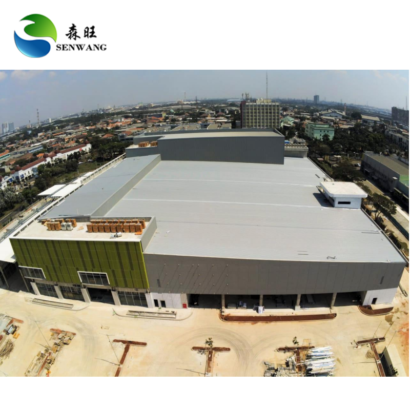 5000 Min. Order Steel Structure Warehouse with Glass Wool Wall Panels and