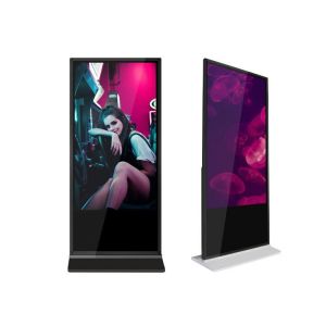 Quality Super Thin LED Floor Stand 43&quot; Digital Advertising Kiosk for sale