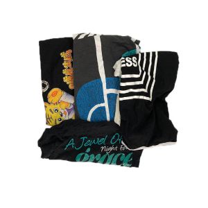 Quality Disposable Deep Color T Shirt Mixed Cotton Rags for sale
