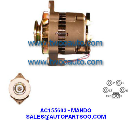 Buy AC155603 AR150AA AR150BA - MANDO Alternator 12V 55A Alternadores at wholesale prices