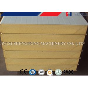 Rock Glass Wool Foam Roof Sandwich Panel Roll Forming Machine