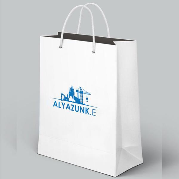 Buy Foldable Wedding Custom White Paper Bags 200gsm Varnishing Surface Handling at wholesale prices