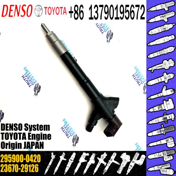 New Common Rial Diesel fuel injector 295900-0420 23670-29126 2367029126 For Toyota Avensis Rav4 2AD-FTV