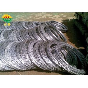 Hot Dipped Galvanized BTO-18 Conertina Razor Wire For Border Security