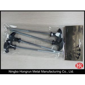 21cm heavy duty steel rock tent pegs