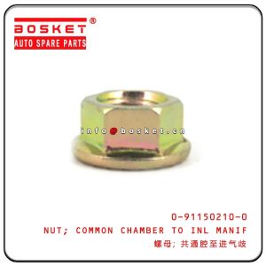 China 0-91150210-0 0911502100 Isuzu Engine Parts Common Chamber To Inlet Manifold Nut For 4JB1 NKR55 on sale