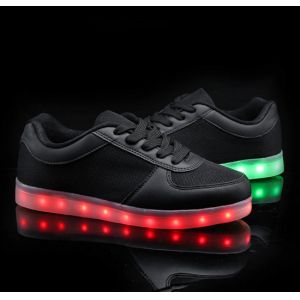 DIY Rechargeable LED Light Up Sneakers Photo Showing Message Displaying