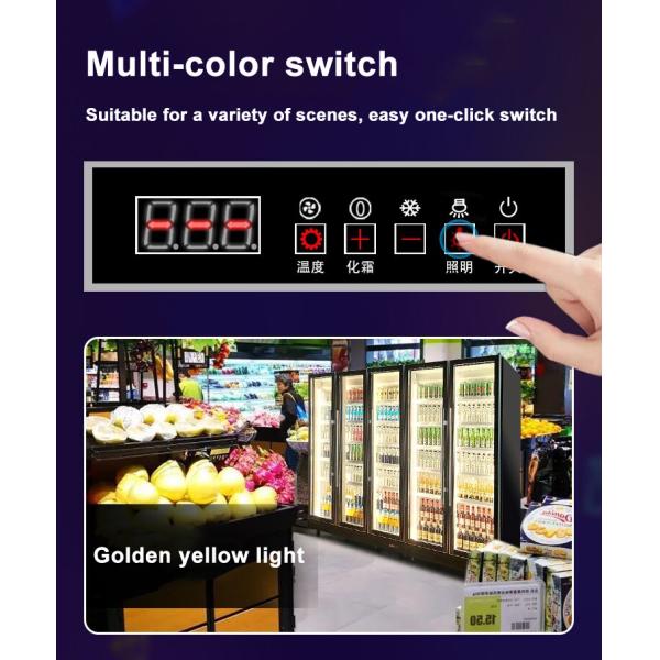 3 Door Glass Luxury Custom Bar Fridge Energy Cold Drink Refrigerator