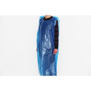 Eco Friendly Blue Disposable Polyethylene Aprons For Medical Protect / Household