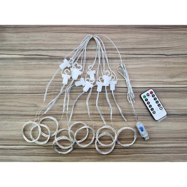 Waterproof LED Curtain Lights 240V 3M Purple Halloween String Lights