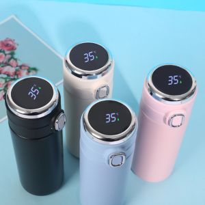 2021 Wholesale Custom Stainless Steel Vacuum Temperature Display Thermos Cup