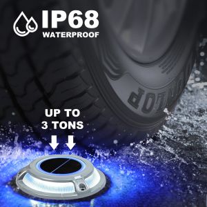 IP67 Aluminum Solar Deck Light with Blue/Cold White Light