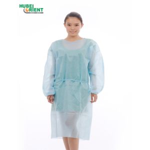 CE Non Sterile Polypropylene Disposable Isolation Gowns