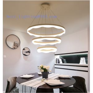 LED Pendant Lightings Flower Shape Round Acrylic Aluminium 110w