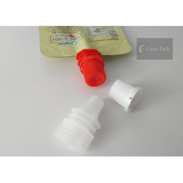 PE Material 8.6 mm Cheer Pack Plastic Spout Cap For Stand Up Juice Bag