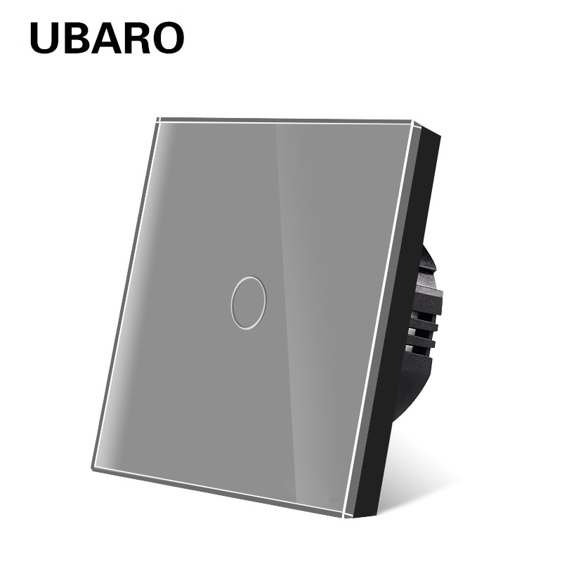 Euro Standard Touch Light Switch 1 Gang Single Wire Switches For Home