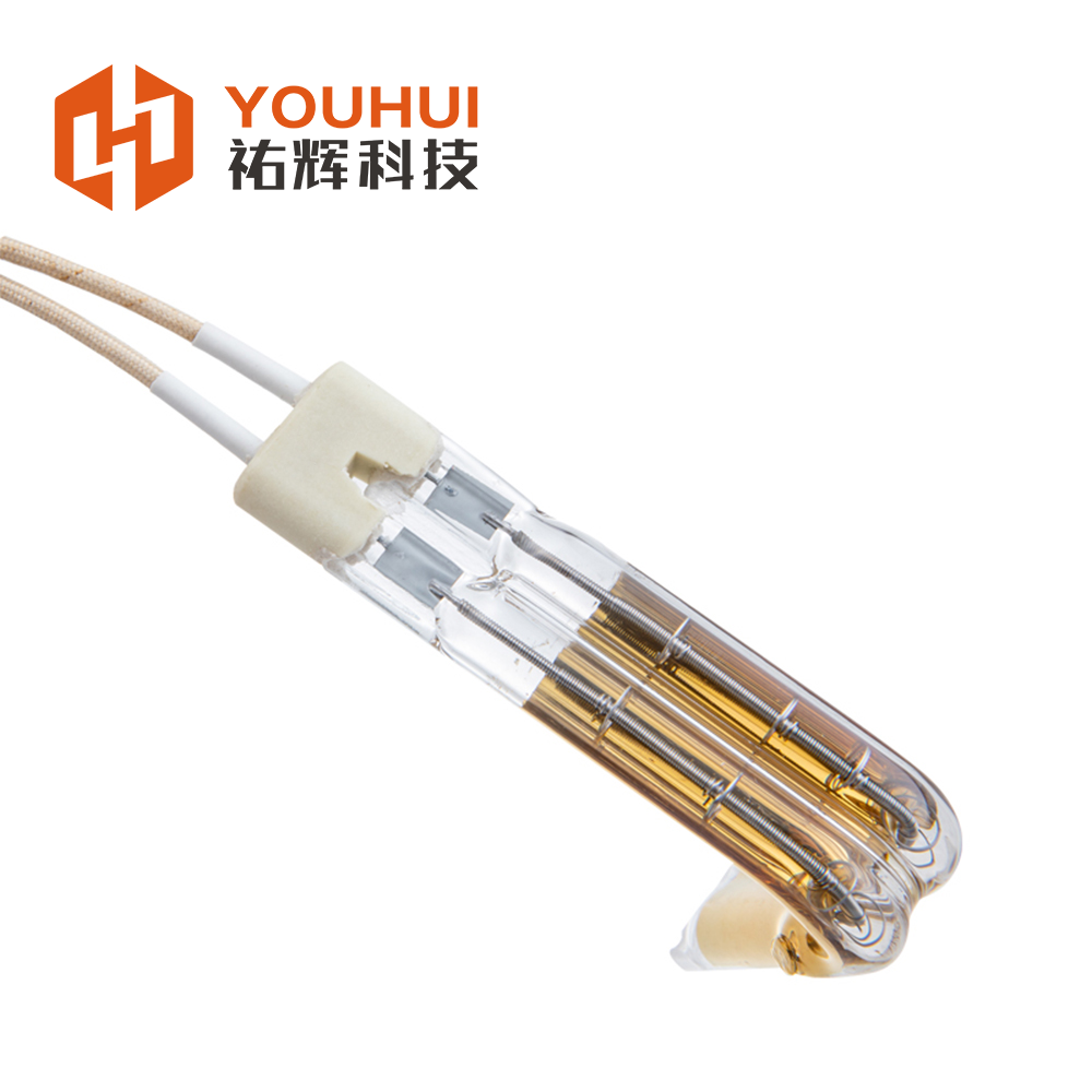 China OEM Custom Shape 600W High Purity Quartz Infrared Heating Element Tube with L Shape Design on sale