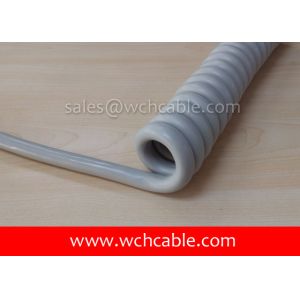 Quality UL Curly Cable, AWM Style UL21530 26AWG 13C VW-1 90°C 600V, PVC / TPE for sale
