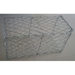 Gabion Mesh Cages , Welded Gabion Baskets Easy Assemble Galvanized River
