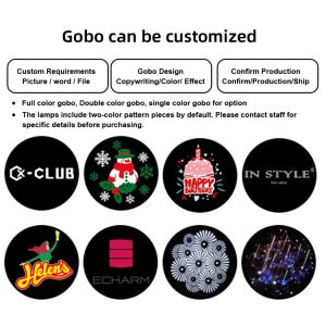 200W LED Customized Logo Gobo Projector Light IP65 Waterproof Rotating Led Logo