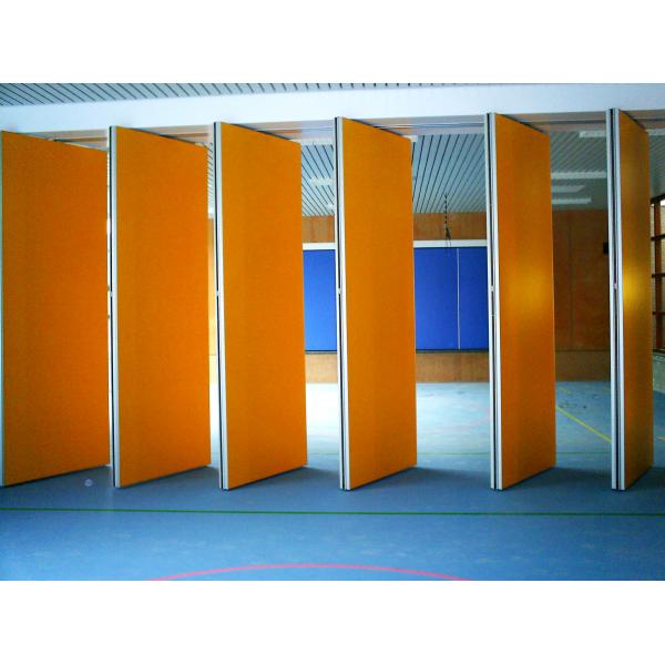 Multi Color Top Hanging Ceiling System Foldable Partition Wall Panel For Training Room