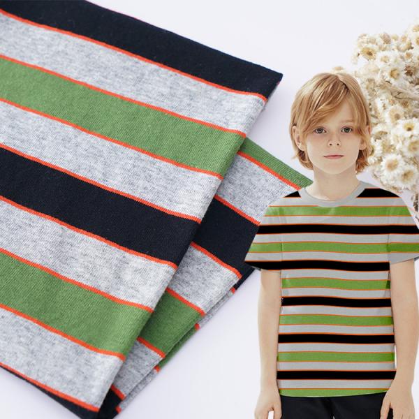 Buy High Density Weaving Striped Cotton Fabric Environmentally Friendly at wholesale prices