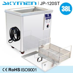 38L SUS Auto Parts Industrial Ultrasonic Cleaner With Casters 600W