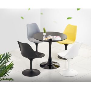 Tulip chair/simple dining chair/modern leaning chair can rotate dining chair to