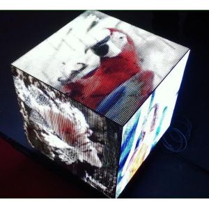 Computer Control Cube LED Display Board , 3D LED Display Screen For Museum /