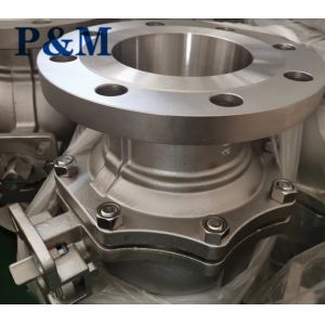 ASTM A351 CF8 ANSI SS FLANGED ball valve