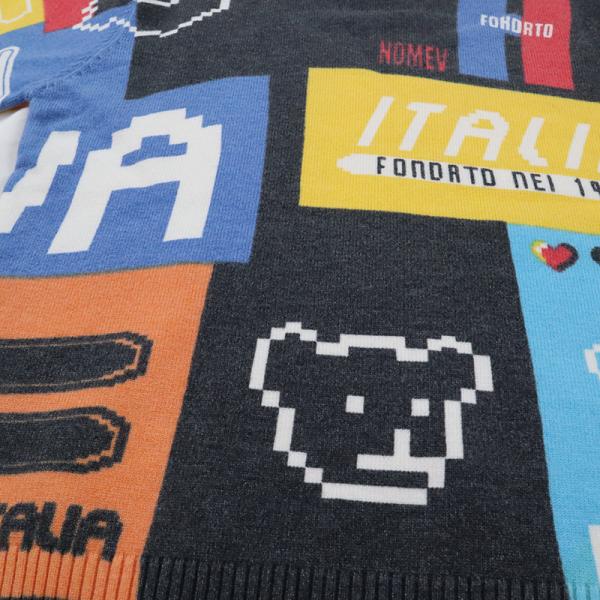 Long sleeve Winter Top Knitted Pullover Kid Children Girl Boy Clothes Clothing Allover Printed sweater