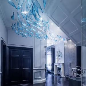 Customized Hotel Lobby Sales Department Banquet Hall Glass Chandelier In