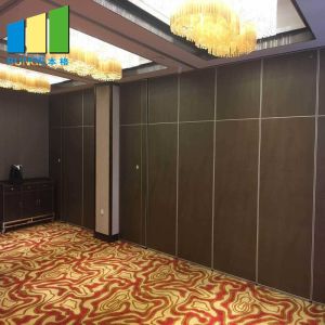 Aluminium Gypsum Board Fabric Folding Classroom Partitions Soundproofing Movable