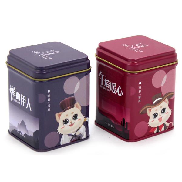 SGS Tea Packaging Tin Box Coffee Bean Powder Cookie tin Cans With 4 Color