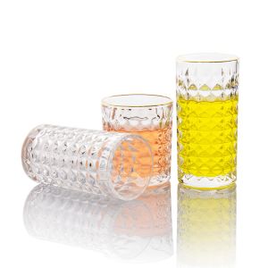 Double Wall Modern Drinking Glasses Scotch Tumbler Cups 11oz 310ml