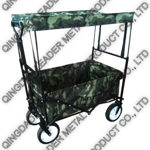 Folding Utility Wagon with Canopy & Expanded Handle - TC1011D ET