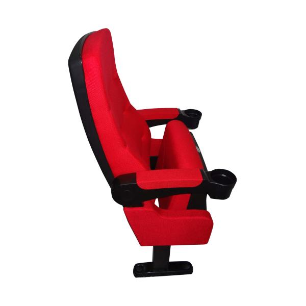 Red Fabric PP Home Theater Seating Chairs Movable Armrest Standard Size
