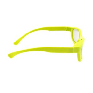 Yellow Plastic Frame Circular Polarization Lenses Reald 3D Polarized Glasses
