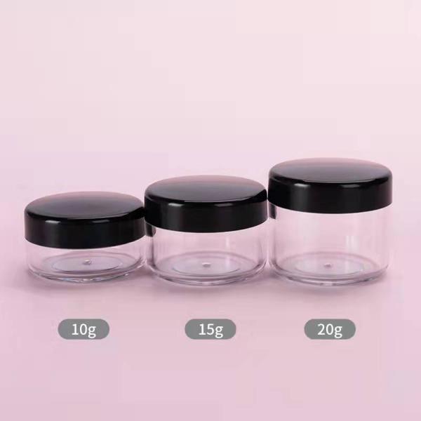 Sub-Packaging Small Round 50g Plastic Cosmetic Jar Travel Sub-Bottling Cream Jar