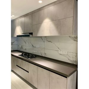 Custom Modular Modern White Shaker Melamine Kitchen Cabinets Furniture