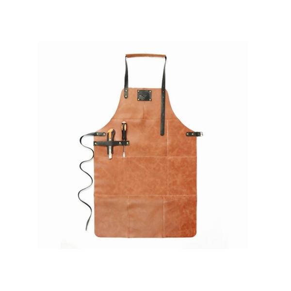 Buy Hang Neck Adjustable Chef 60 X 80cm Genuine Leather Apron at wholesale prices