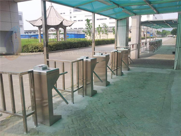 Unique Mechanical Stainless Steel Tripod Turnstile Gate For Hotel / Lobby