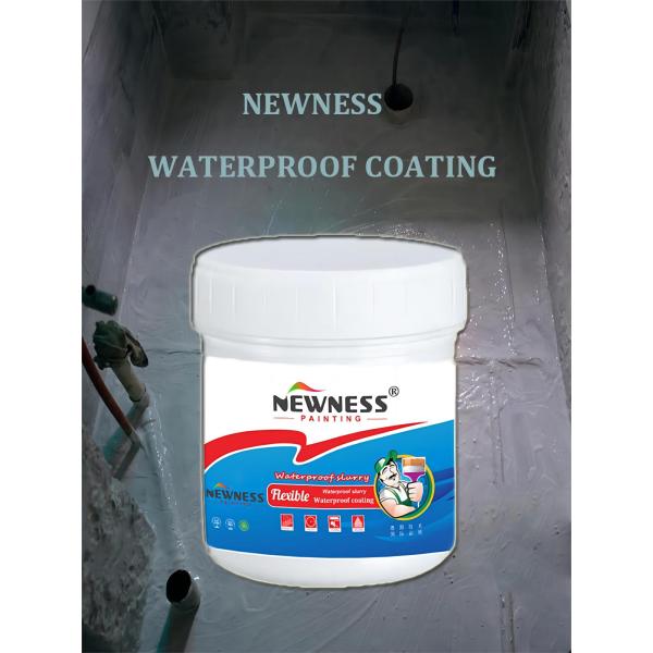 Tio2 MF White Water-based Polyurethane Waterproof Coating for Basement and Concrete Roof