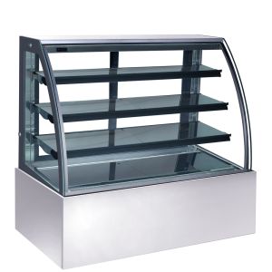 Portable 270L Refrigerated Cake Display Cabinets Deluxe Appearance With Marble