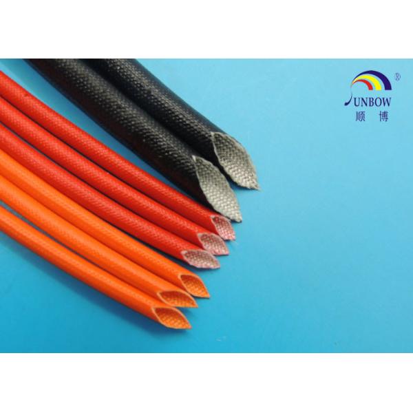 Acrylic Resin Saturated Fiberglass Wire Sleeve / Acrylic Coated Fiberglass Sleeving